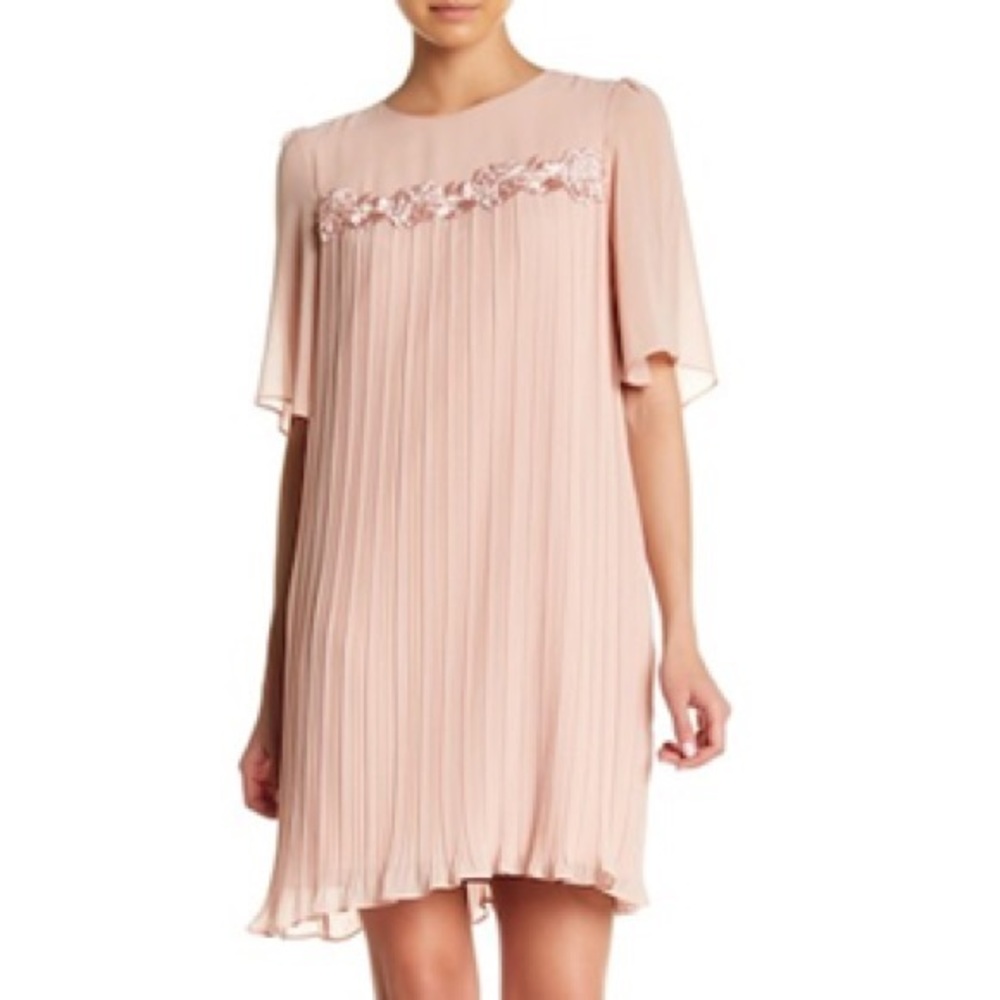 NWOT Nanette Lepore Pleated Shift Dress